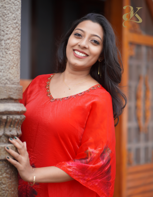 Beautiful Red Fendy Kaftan – Premium Designer Wear - Image 5